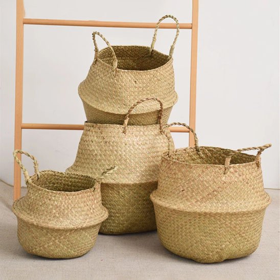 Cache pot en osier